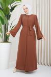 Yeni Ferace Elbise Camel