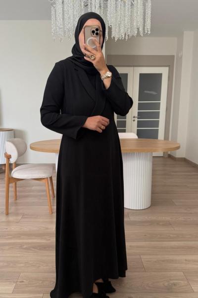 Meva Elbise Siyah  Siyah