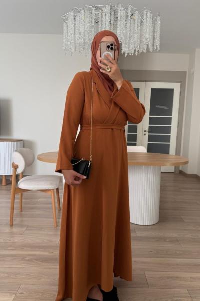 Meva Elbise Camel Camel
