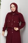 Luna Takım Bordo Bordo