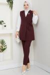 Nalan Takım Bordo Bordo