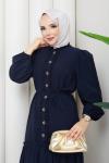 Maysa Elbise Lacivert Lacivert