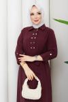 Eslem Elbise Bordo Bordo