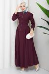 Elsa Elbise Bordo Bordo