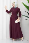 Elsa Elbise Bordo Bordo