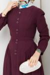 Elsa Elbise Bordo Bordo