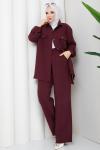 Kübra Takım Bordo Bordo