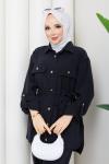 Kübra Takım Siyah Siyah