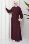 Canan Elbise Bordo Bordo