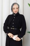 Rüveyda Elbise Siyah Siyah