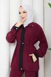Şeyda Takım Bordo Bordo
