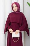 Ayşe Elbise Bordo Bordo