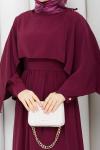 Ayşe Elbise Bordo Bordo