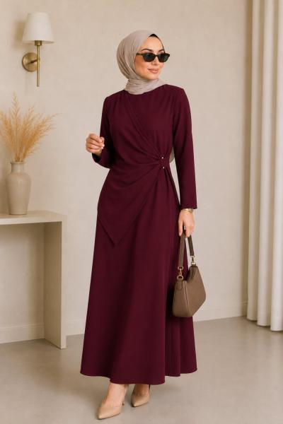 Dilek Elbise Bordo Bordo