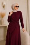 Dilek Elbise Bordo Bordo