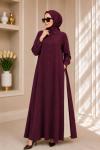 KİRAZ ELBİSE-TUNİK BORDO Bordo