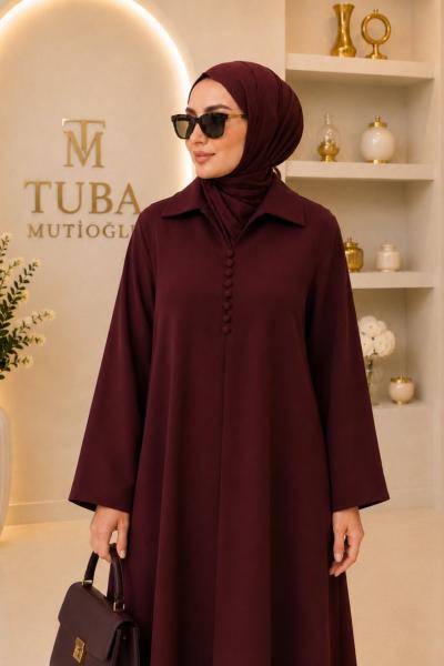 Bahar Elbise Bordo