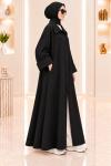 Nefes Gömlek Elbise Siyah