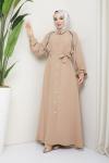 Sina Ferace Elbise Camel Camel