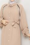 Sina Ferace Elbise Camel Camel