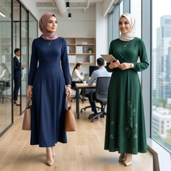 Modern Kesim Tesettür Elbiseler