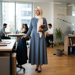Ofis Şıklığı: Tesettür Elbiseler