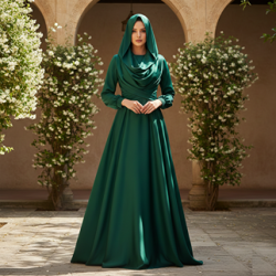 Saten Elbise Tesettür